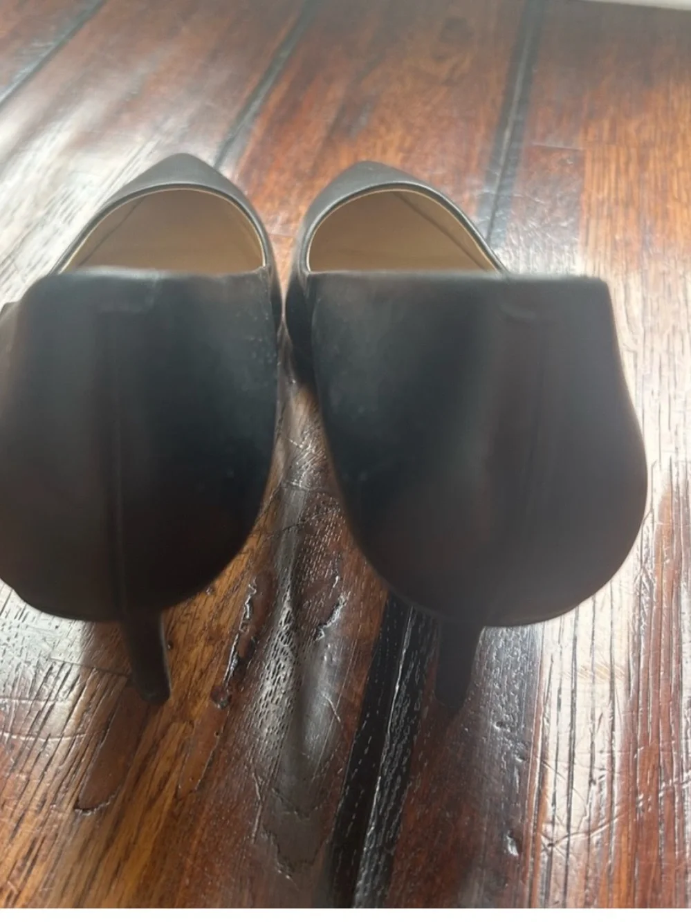 Cole Haan Black Pointed-Toe Kitten Heel Pumps
